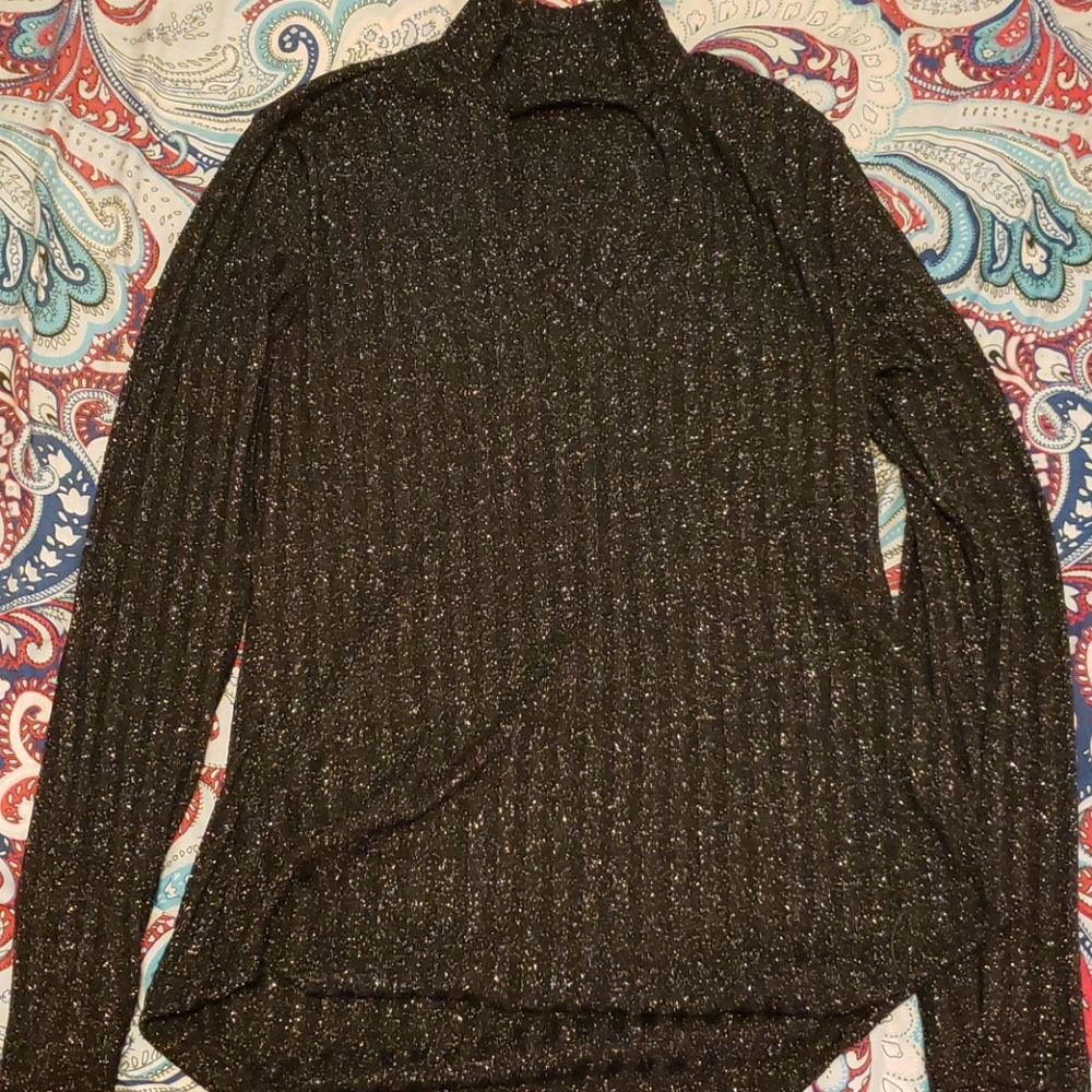 Black sparkle blouse